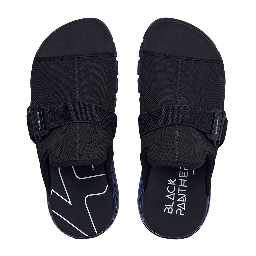 Sandália Kenner Pantera Negra Rakka Akyo Preto