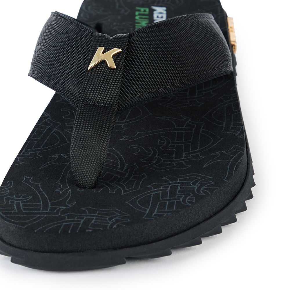 Sandália Kenner Kivah Fluminense Preto