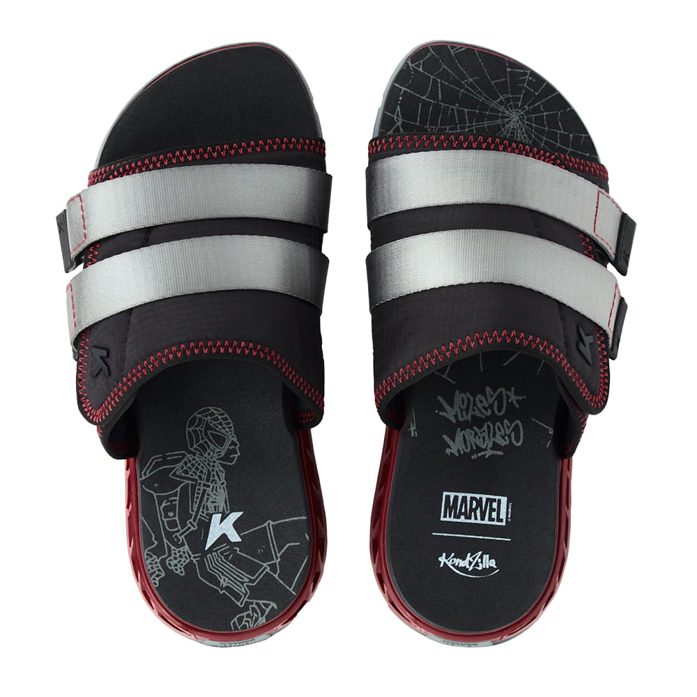 Sandália Kenner Rakka Slide Arahk Cinza