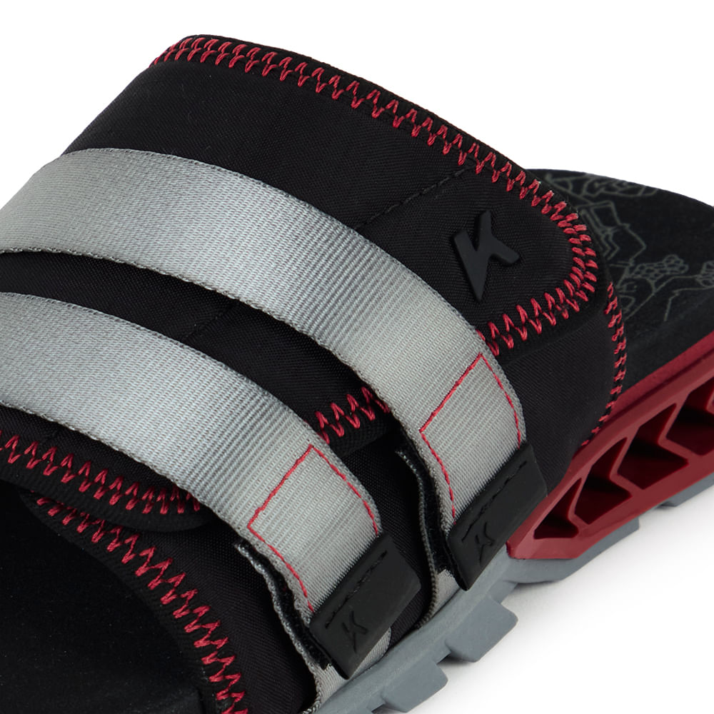 Sandália Kenner Rakka Slide Arahk Cinza