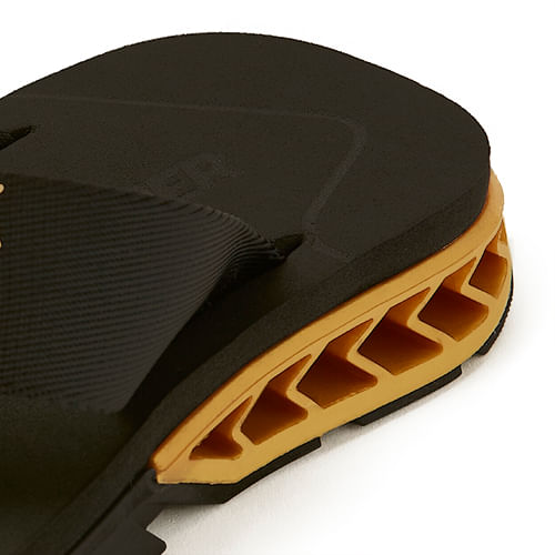 Sandália Kenner Rakka - U1 Preto Com Dourado